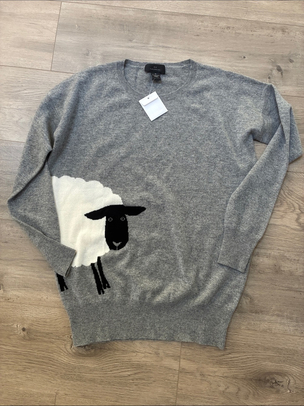 c3 cashmere sheep print sweater